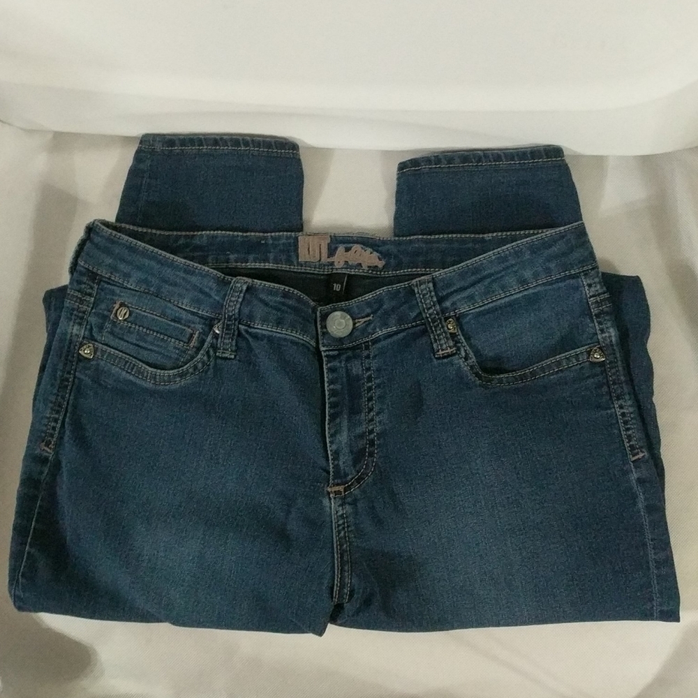 Kut From the Kloth Viv Toothpick Skinny Dark Wash Jeans - size 10